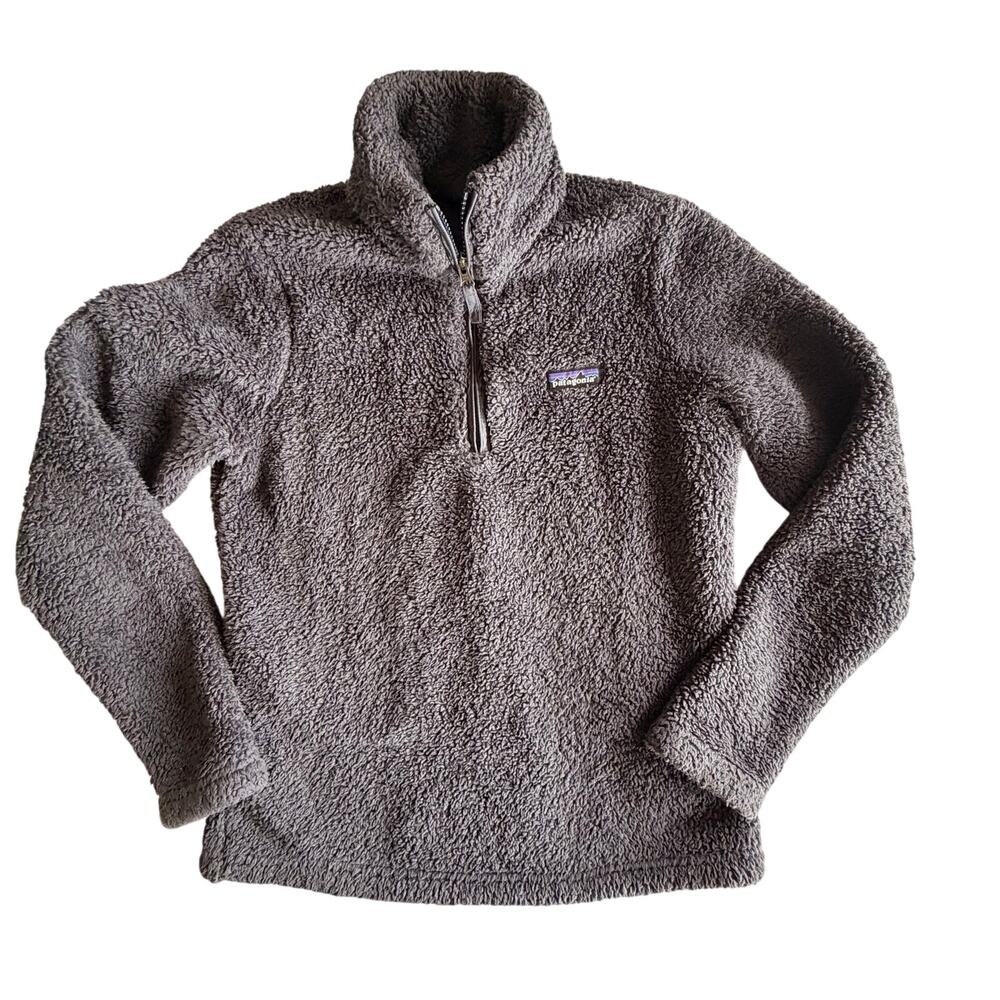PATAGONIA Women's Los Gatos 1/4 Zip Smolder Blue Gray‎ medium Fleece Pullover